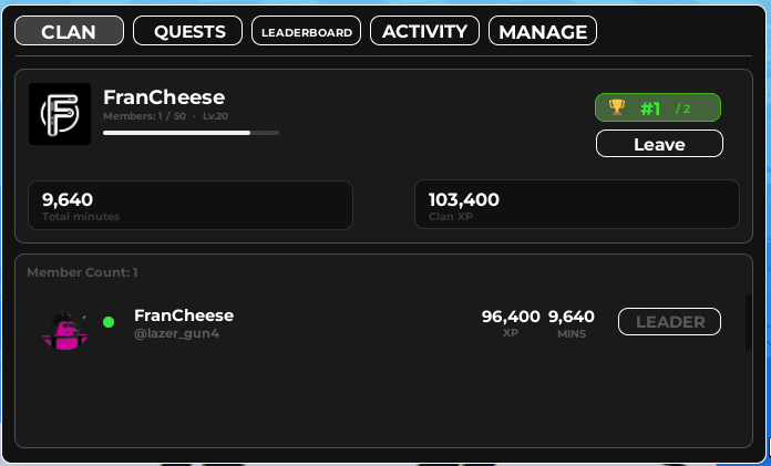 Advanced Clan System