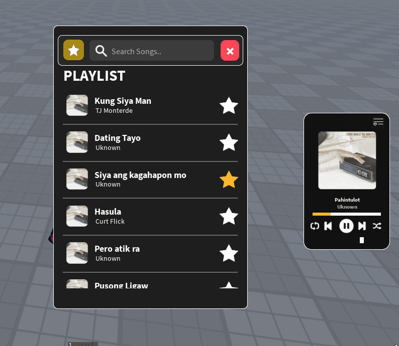 Music Player With Favorite System